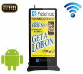 75inch wifi network Android floor standing lcd advertising player