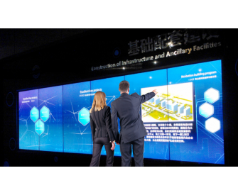 Interactive video wall-Multi touch 1x6 of 75inch lcd video wall display