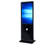 43Inch Interactive touchscreen kiosk with ticket printer floor standing